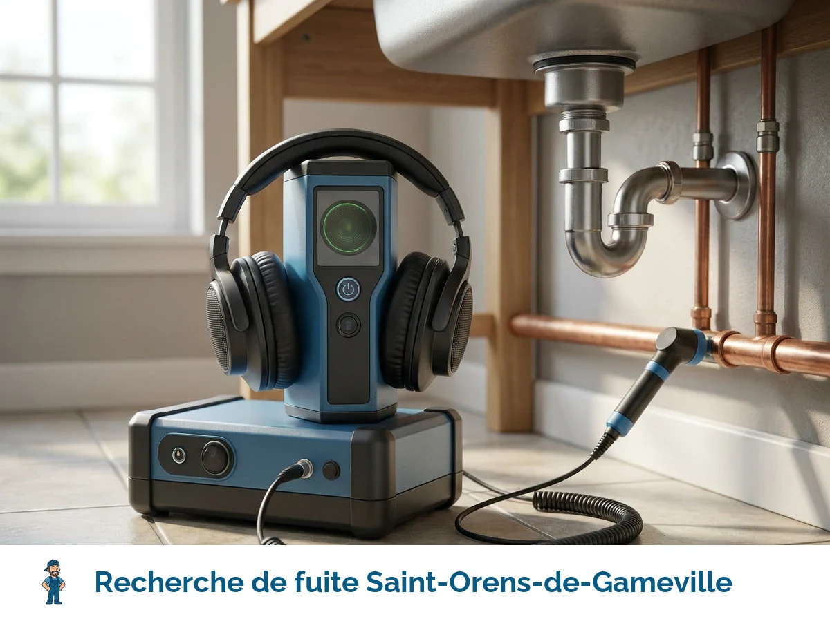 Recherche de fuite à Saint-Orens-de-Gameville