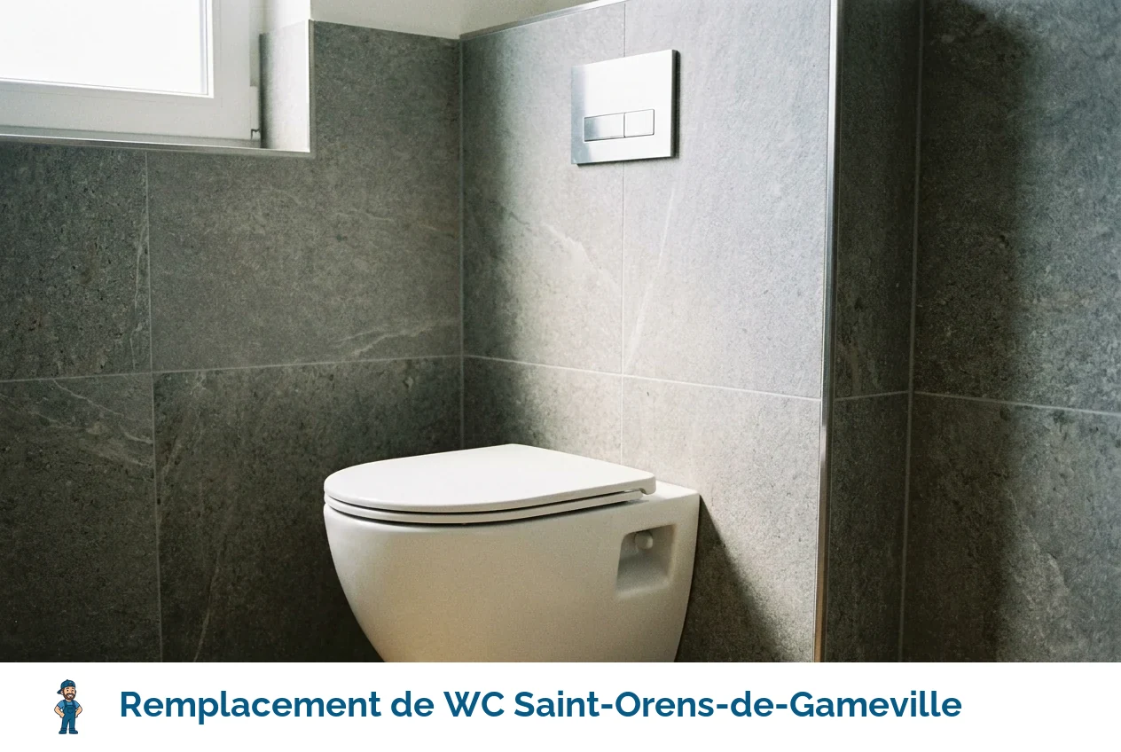 Remplacement de WC à Saint-Orens-de-Gameville