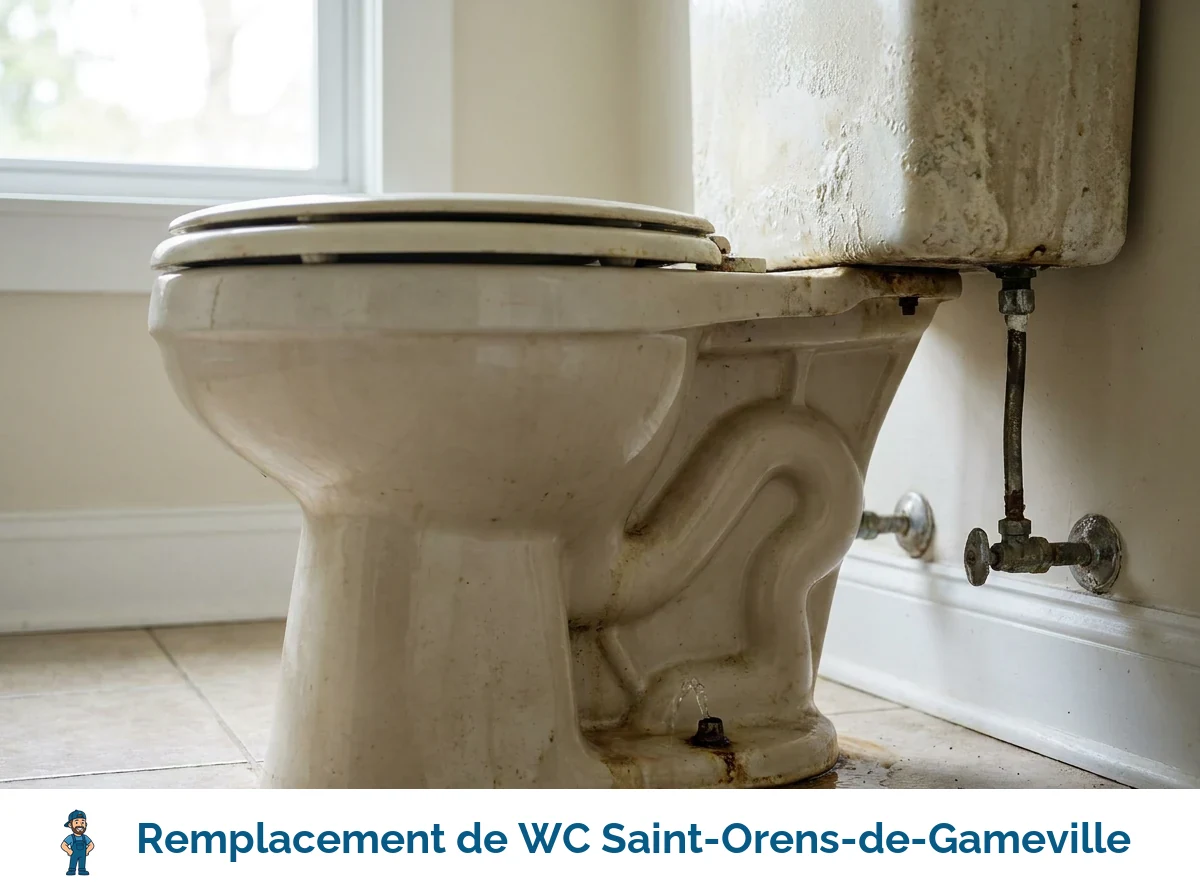 Remplacement de WC à Saint-Orens-de-Gameville