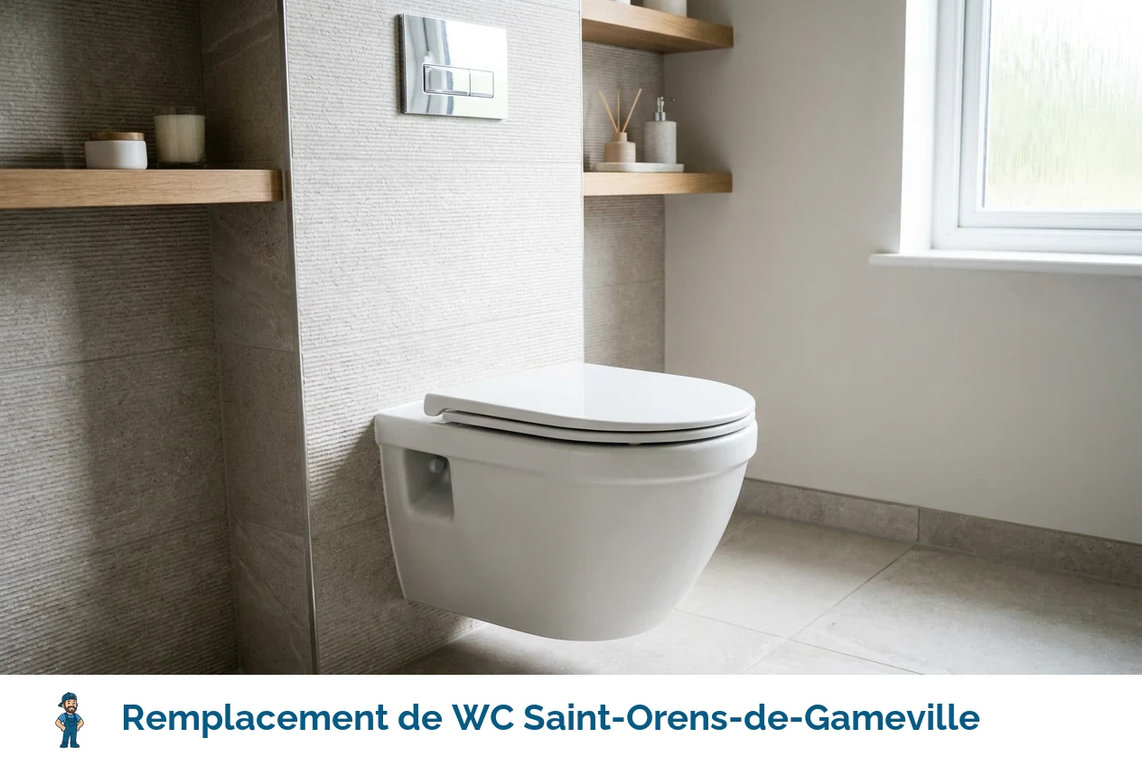Remplacement de WC à Saint-Orens-de-Gameville