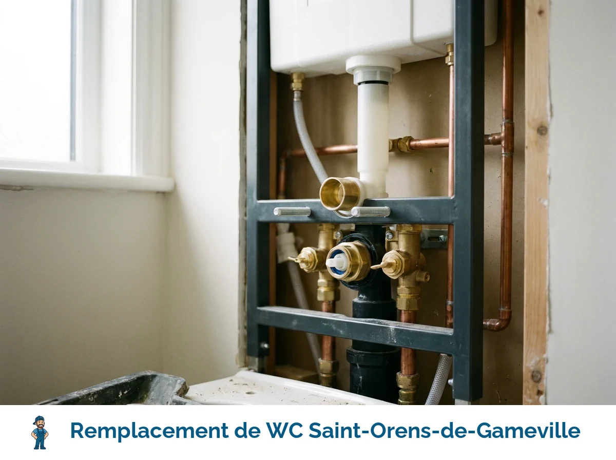 Remplacement de WC à Saint-Orens-de-Gameville